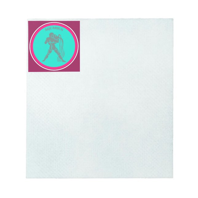 Aquarius Notepad Notizblock (Vorderseite)
