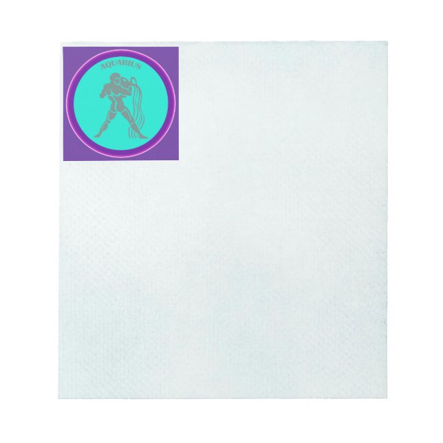 Aquarius Notepad Notizblock (Vorderseite)