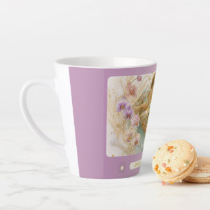 Aquarius-Orchidee Art Nouveau Kleiner Latte-Mug Milchtasse