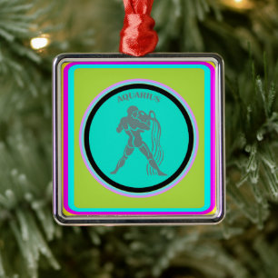 Aquarius Ornament Aus Metall