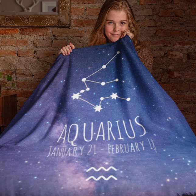 Aquarius | Personalisierte Sternbilder Fleecedecke (Von Creator hochgeladen)