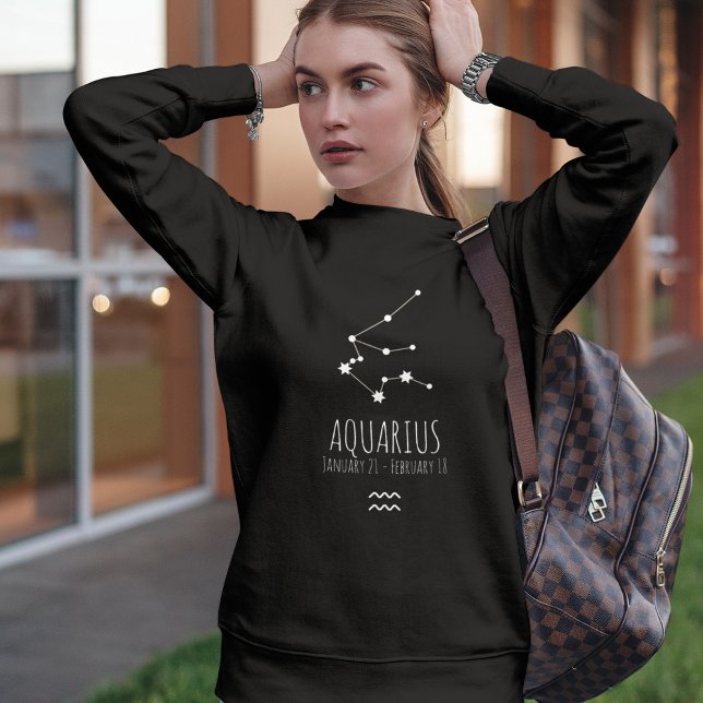 Aquarius | Personalisierte Sternbilder Sweatshirt (Von Creator hochgeladen)