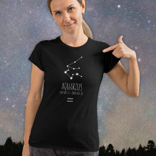 Aquarius   Personalisierte Sternbilder T-Shirt