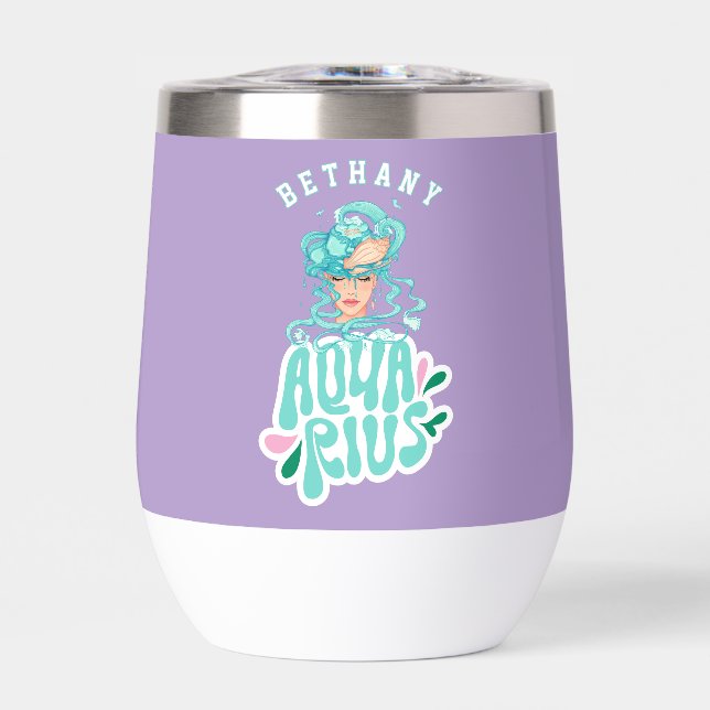 Aquarius Personalisiertes Retro  (Vorderseite)