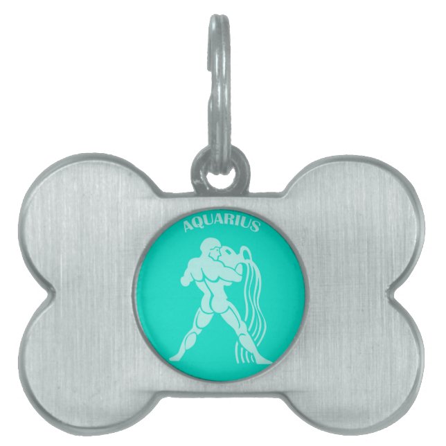 Aquarius Pet Id Tag Tiermarke (Vorderseite)