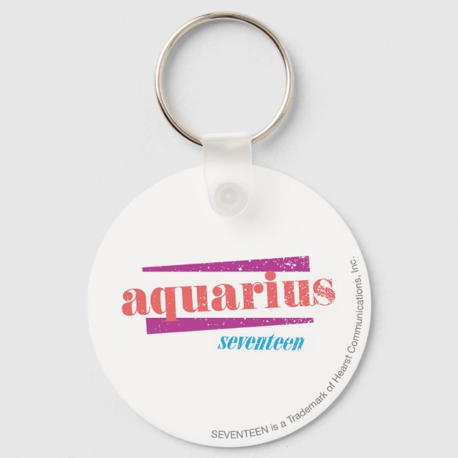 Aquarius Pink Schlüsselanhänger (Vorderseite)