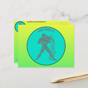Aquarius Postcard Postkarte
