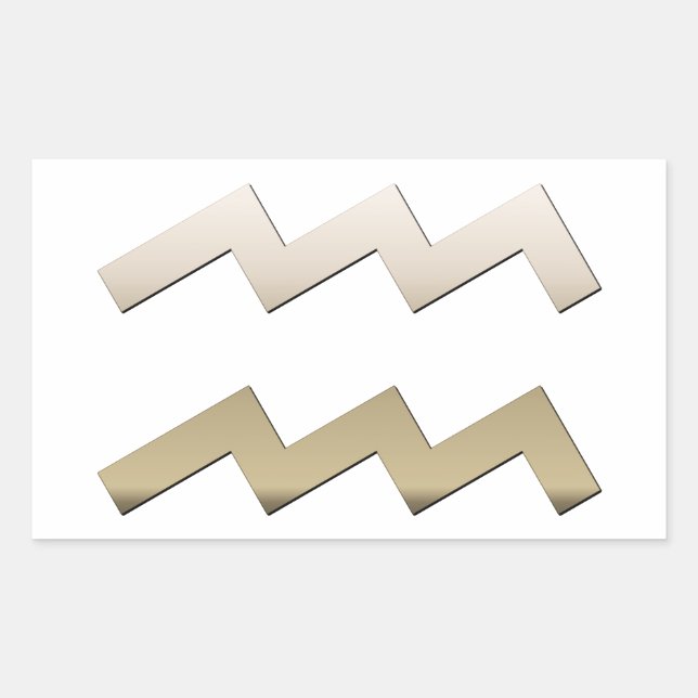 Aquarius Rechteckiger Aufkleber (Vorderseite)