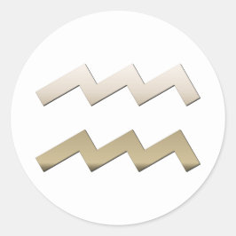 Aquarius Runder Aufkleber