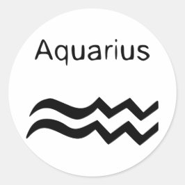Aquarius Runder Aufkleber