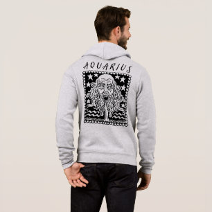 Aquarius-Saison-Zodiac-Zeichen-Horoskop-Logo Hoodie