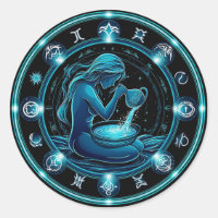 Aquarius signieren schöne digitale Illustration
