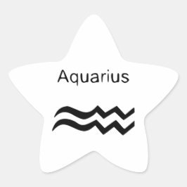 Aquarius Stern-Aufkleber