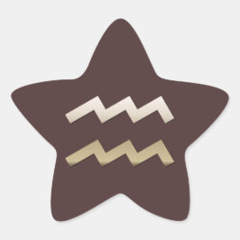 Aquarius Stern-Aufkleber