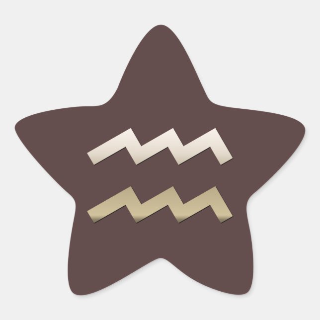 Aquarius Stern-Aufkleber (Vorderseite)