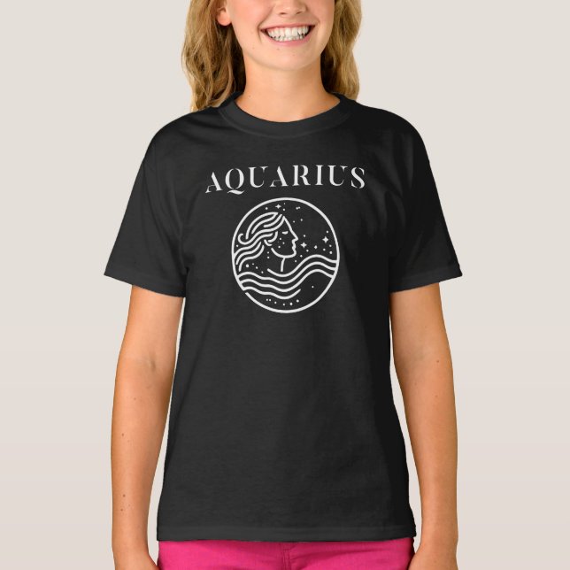Aquarius-Sternbild T-Shirt (Vorderseite)