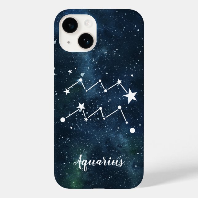 Aquarius | Sternzeichen Case-Mate iPhone Hülle (Rückseite)
