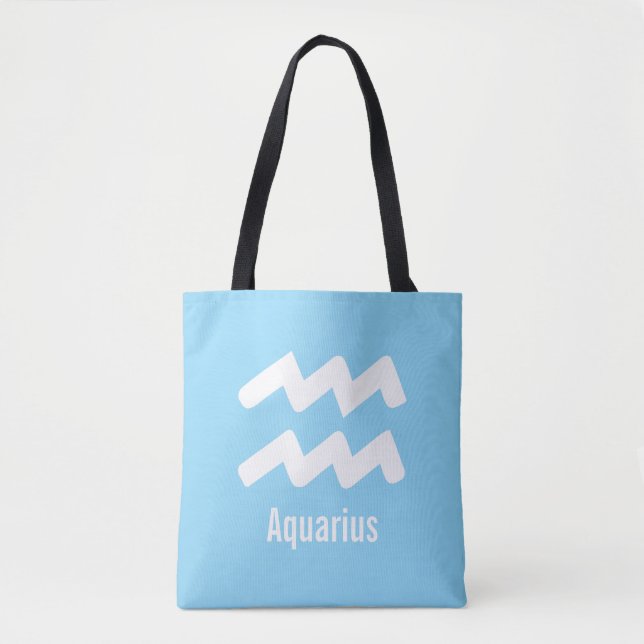 Aquarius-Sternzeichen-Eigenschaften Minimale Astro (Vorderseite)