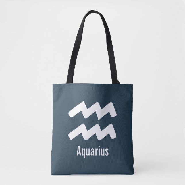 Aquarius-Sternzeichen-Eigenschaften Minimale Astro (Vorderseite)