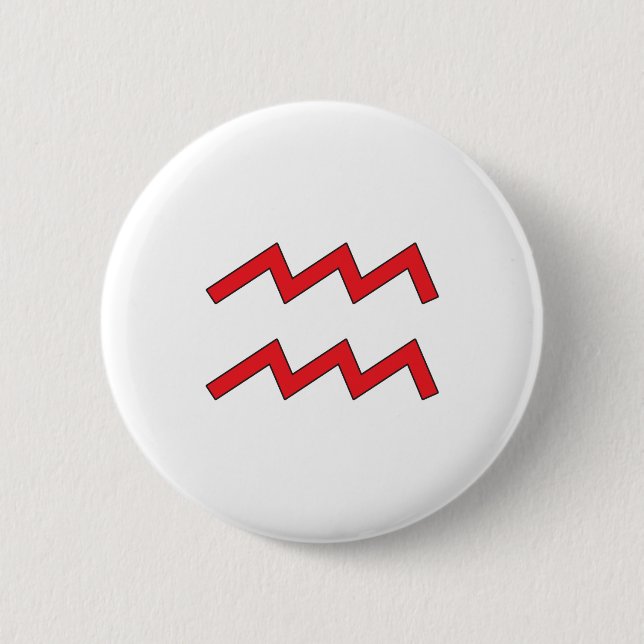 Aquarius, Sternzeichen, Horoskop Button (Vorderseite)