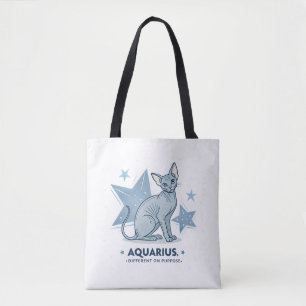 Aquarius-Sternzeichen Sphynx-Katze Different Purpo