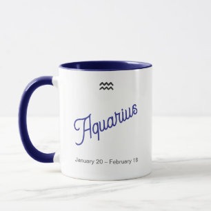Aquarius-Sternzeichen-Tasse - Astrologie-Kaffeetas Tasse