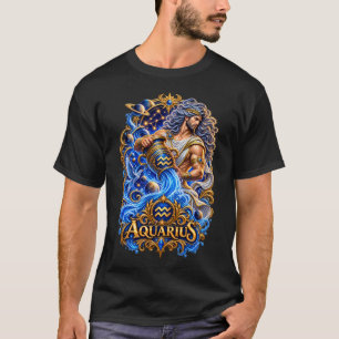 Aquarius-Sternzeichen Wassermann – Himmlische Astr T-Shirt
