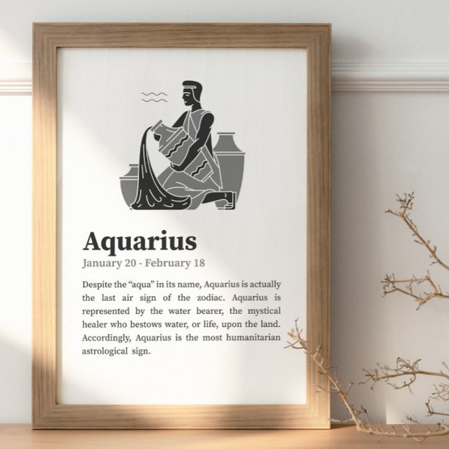 Aquarius-Sternzeichenposter Poster (Von Creator hochgeladen)