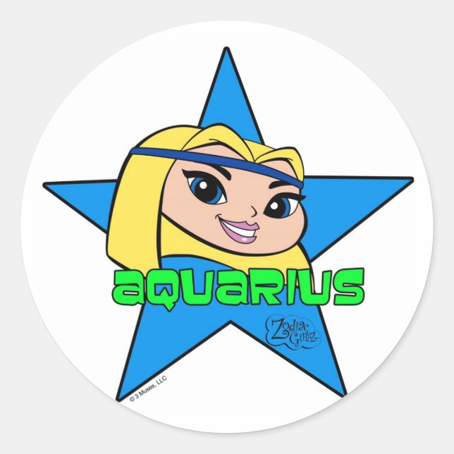 Aquarius Stickers (Vorderseite)