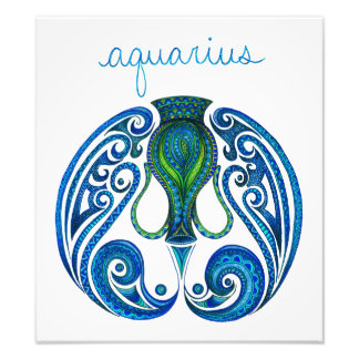 Aquarius-Symbol Fotodruck