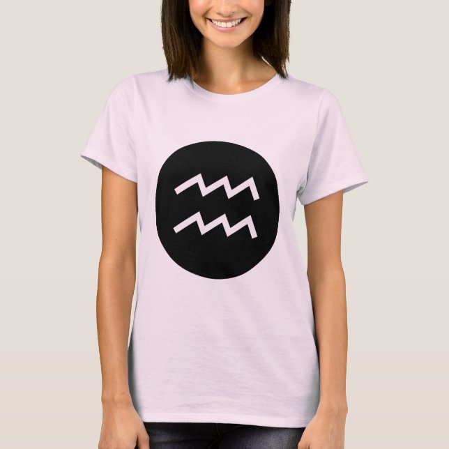 Aquarius-Symbol - Maßgeschneidert T-Shirt (Vorderseite)