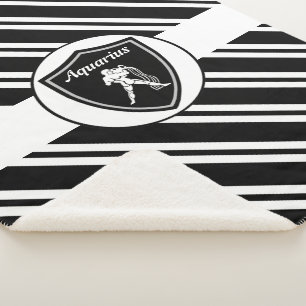 Aquarius-Symbol-Sherpa-Decke Sherpadecke