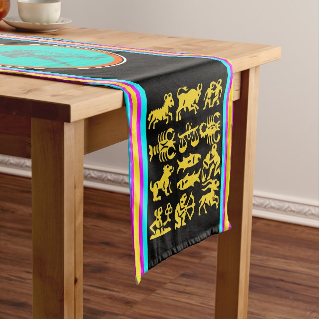 Aquarius Table Runner Kurzer Tischläufer (Beispiel)