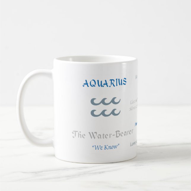 Aquarius-Tasse Kaffeetasse (Links)