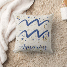 Aquarius Throw Kissen