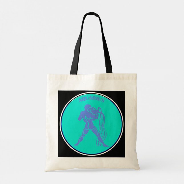 Aquarius Tote Bag Tragetasche (Rückseite)