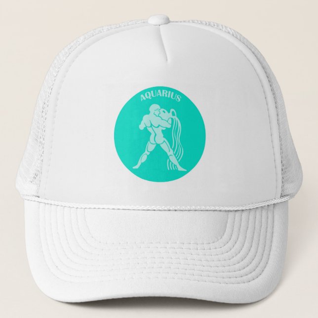 Aquarius Trucker Hat Truckerkappe (Vorderseite)