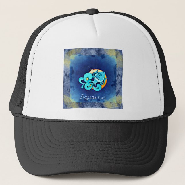 Aquarius Truckerkappe (Vorderseite)