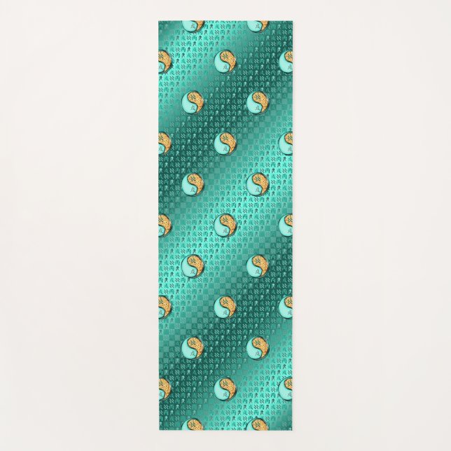 Aquarius und Feuerhund Yogamatte (Vorderseite)