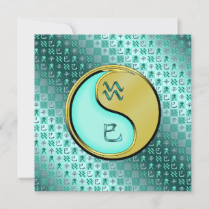 Aquarius und Metallschlange Karte