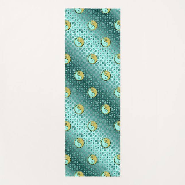 Aquarius und Metallschlange Yogamatte (Vorderseite)