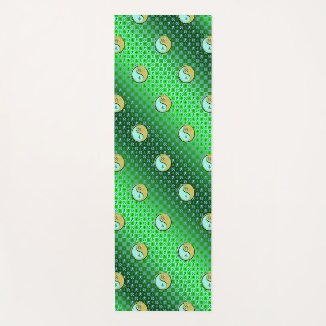 Aquarius und Metallziege Yogamatte (Vorderseite)