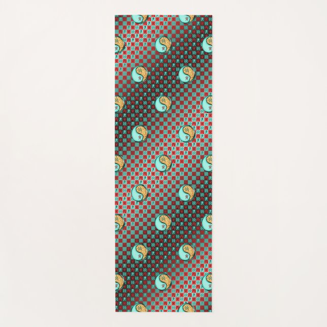 Aquarius und Tiger Yogamatte (Vorderseite)