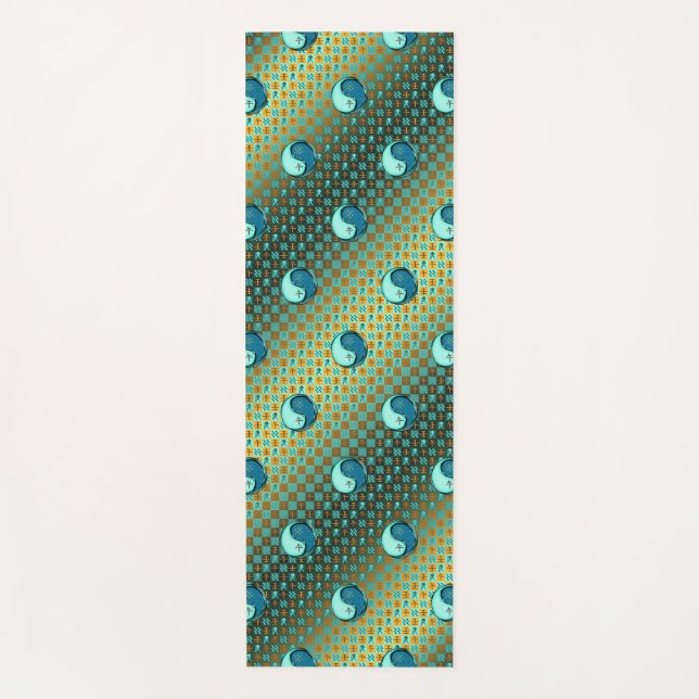 Aquarius und Wasserpferd Yogamatte (Vorderseite)