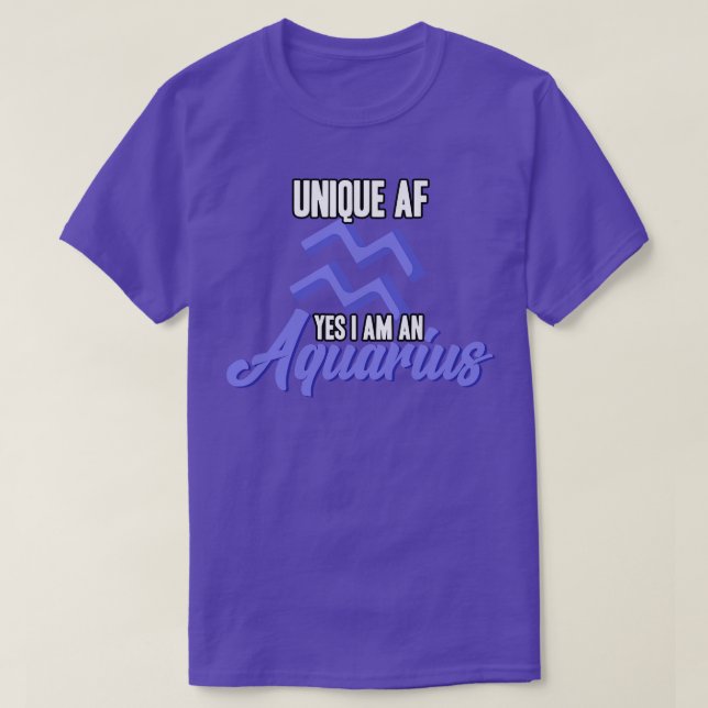 Aquarius Unique T-Shirt (Design vorne)