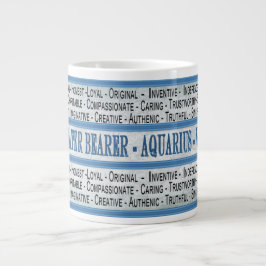 AQUARIUS-WASSERBEARBEIT - JUMBO-TASSE - TEXT