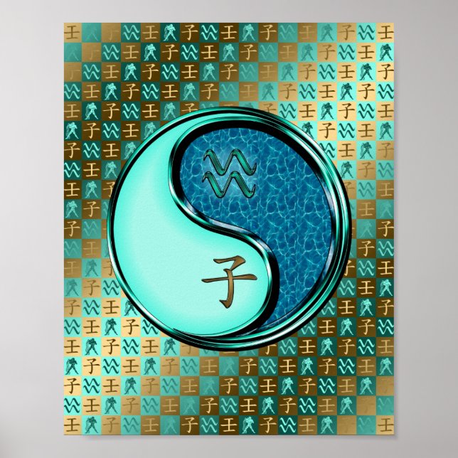 Aquarius & Wasserrat Poster (Vorne)