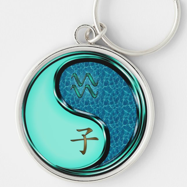 Aquarius & Wasserrat Schlüsselanhänger (Vorne)