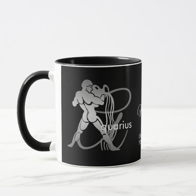 Aquarius ♒ Wasserträger - Zodiac-Zeichen Tasse (Links)