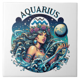 Aquarius Water Bearer Beautiful Woman Astrology Fliese